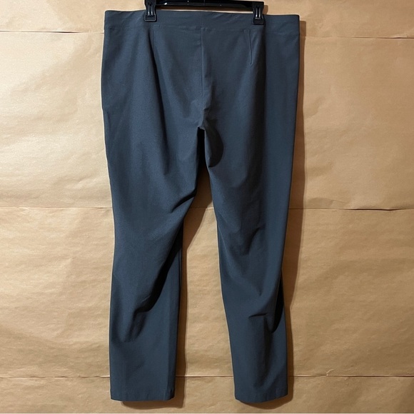 Eileen Fisher | NWT Washable Stretch Crepe Pants High Rise Pull-On Ash Size XL - Picture 8 of 11
